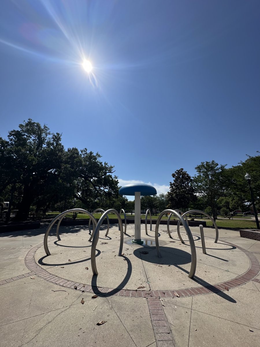 The Splash Pad at the Harper McCaughan Town Green is now open daily at 9 a.m. (Photo credit Toni Miles)