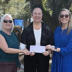 Pictured (l to r) are Lisa Birmingham, director of Grants and Scholarships at GCCF; Wendy Wagner, manager of Batman’s LBMS Animal Rescue Foundation in Long Beach; and Dr. Christen H. Duhé, president and executive director of GCCF.