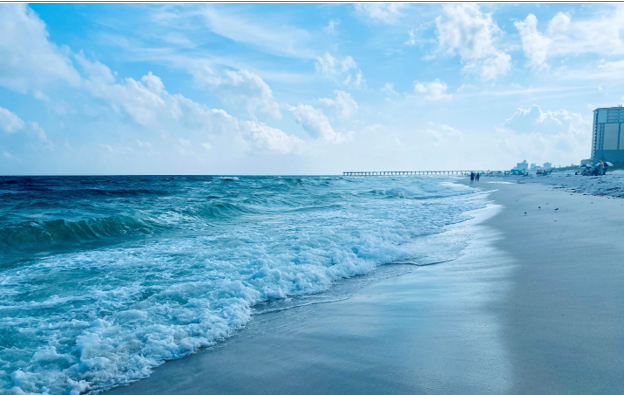 Pensacola Beach’s multi-colored blue and emerald green water, white sand beaches and cool breezes combine to create an island paradise unlike any other along the Florida panhandle. ( Photo credit: Kara Kimbrough)