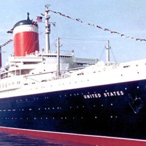 Photo of the SS United States back in its heyday decades ago. (Photo credit: Special to Long Beach Breeze)