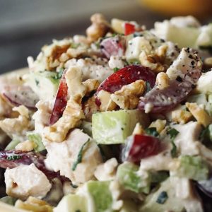 Waldorf's Famous Fruity Chicken Salad is the perfect no-cook dinner.