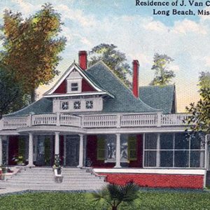 A historic snapshot of the Van Clooster home owned by former Long Beach Resident J. Van Clooster. (Photo credit: Courtesy Long Beach Historical Society)