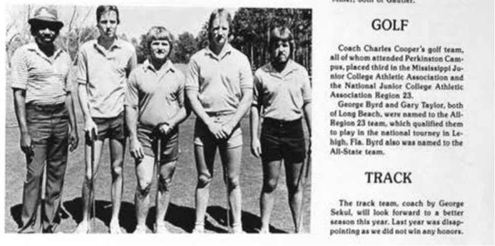 In 1983, Taylor was invited to participate in the National Junior College Golf Championship in Lehigh, Florida.