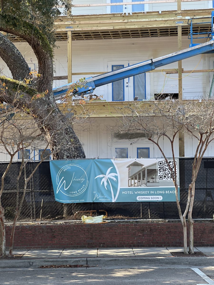 Work continues as Hotel Whiskey begins to take shape. The boutique hotel is scheduled to open some time next year.