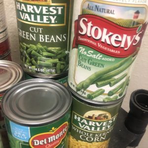 The City of Long Beach will be collecting canned green beans, and the City of Pass Christian will be collecting canned corn donations until the March 6 packing party. (Photo credit Toni Miles)