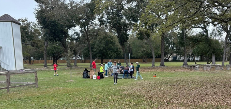 Members of the Long Beach Garden Club and scouts with Troop 205 recently broke ground on a new community garden.