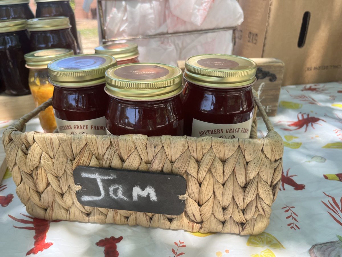 Jams, locally made by Southern Grace Farms, are among the food and goods available each Sunday at the Long Beach Art and Artisans Market. (Photo: Toni MIles)