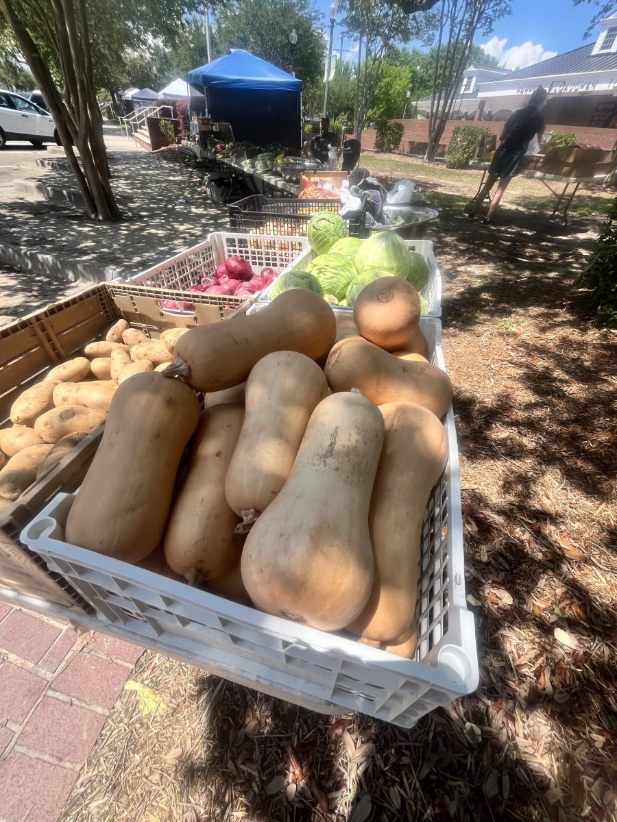 Fresh, locally grown food, from butternut squash to cabbage, are among the farm-to-table produce and goods offered each Sunday. (Photo: Toni Miles)