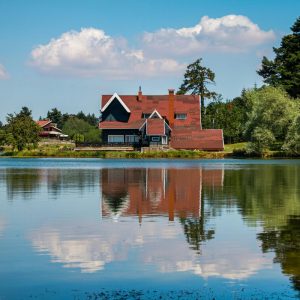a house by the lake