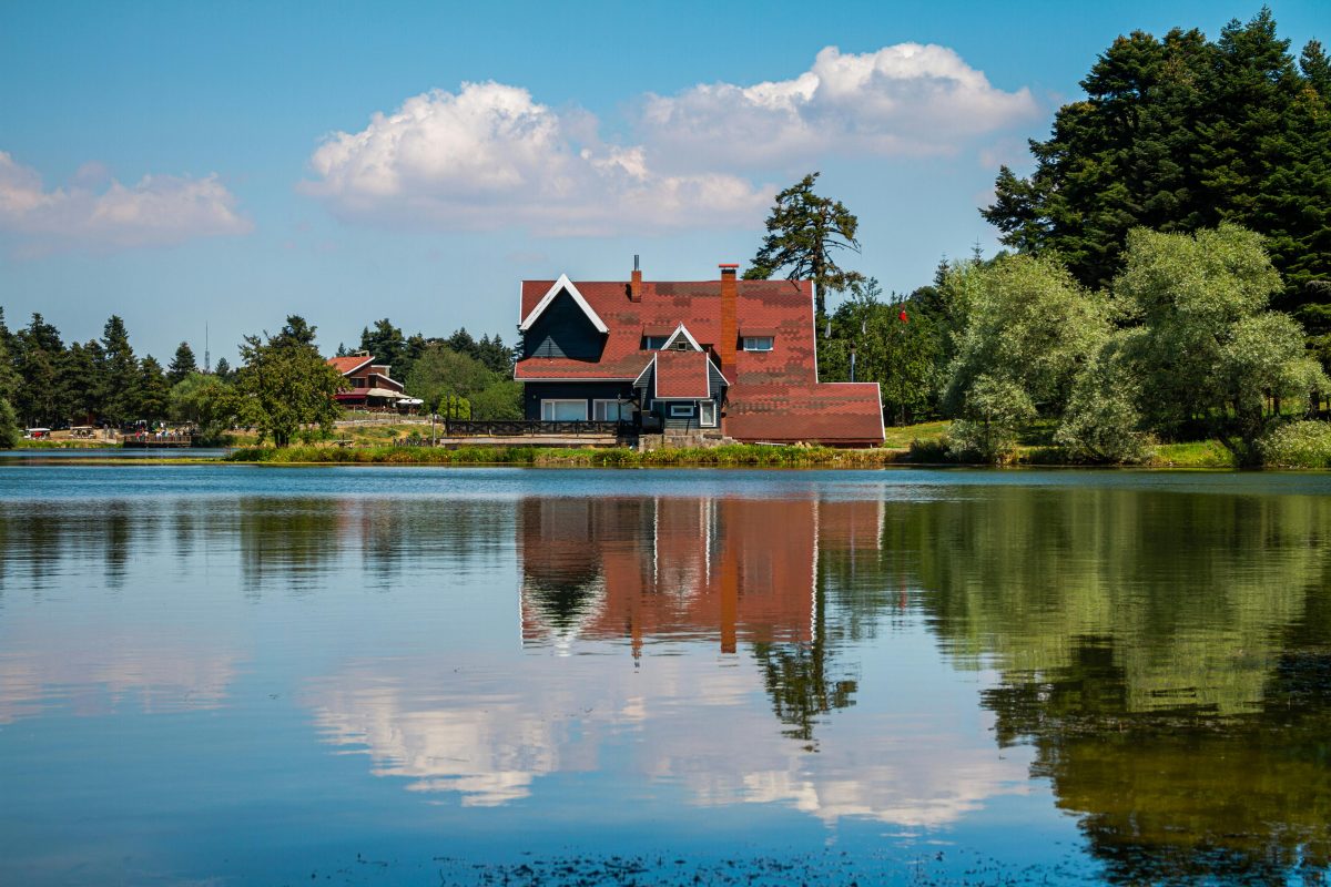 a house by the lake