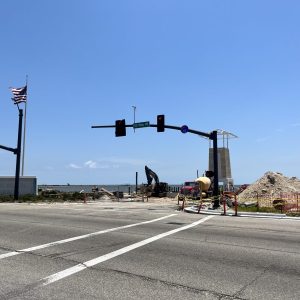 In mid-May, the construction fence on the west end of the harbor, where the new Lighthouse has been built, was taken down.