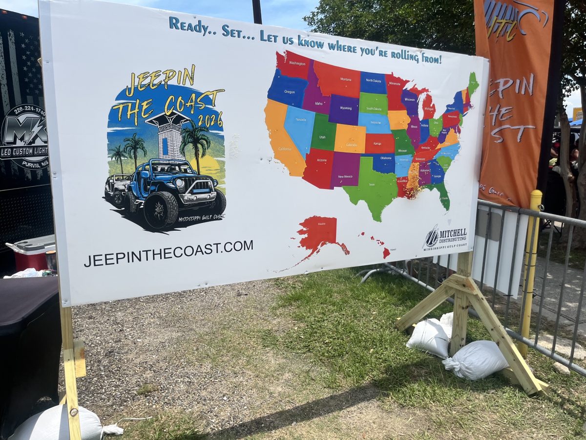 A map tracked where the thousands of Jeepers came from to gather in Long Beach for this year’s Jeepin’ the Coast event.