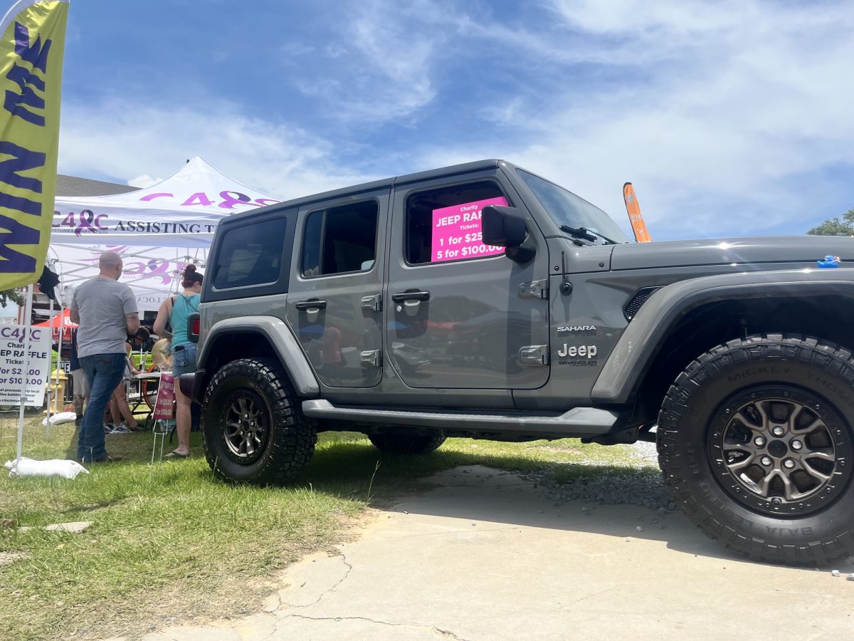 The non-profit Costumes for a Cause raffled a Jeep to raise funds for the charity, which helps people in the local community who are fighting cancer.