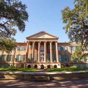 Randolph Hall, which was built between 1828 and 1830, is the signature building of the College of Charleston campus. Designated a National Historic Landmark in 1971, the building is one of three historic structures in Cistern Yard