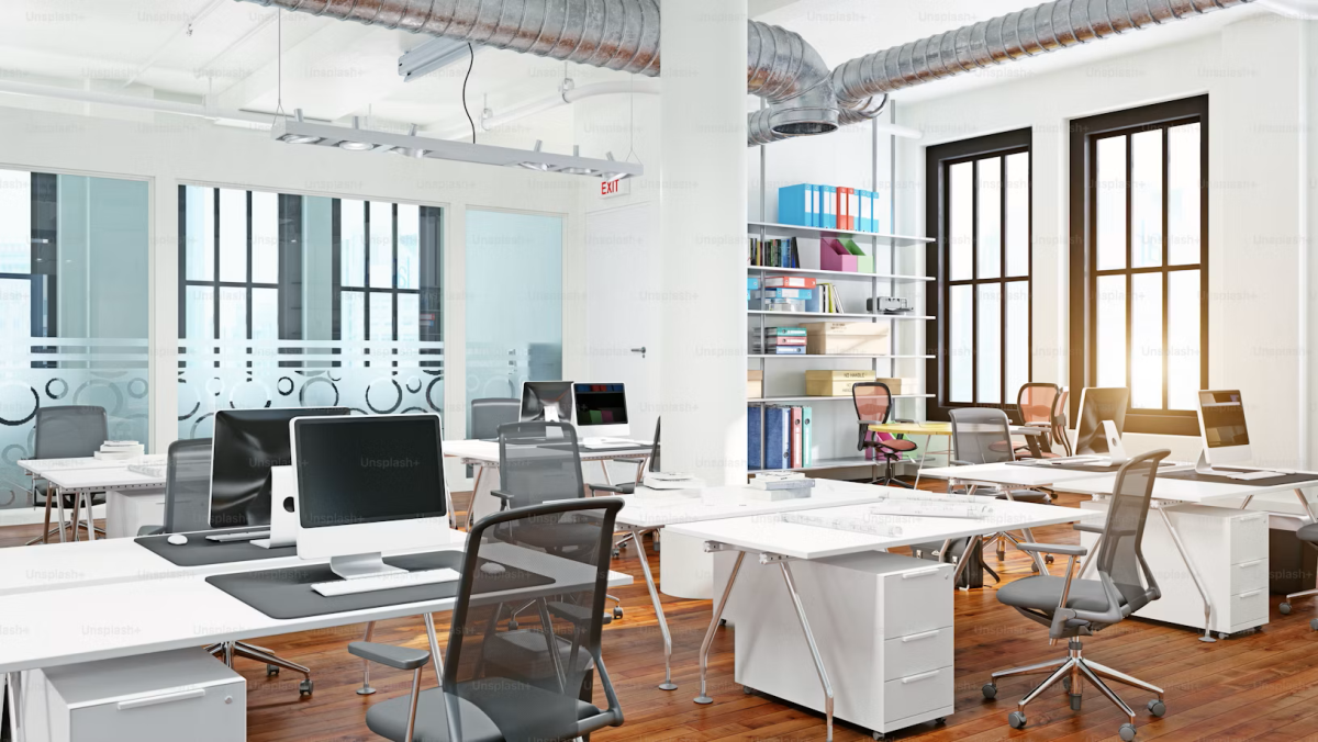 computer lab work area