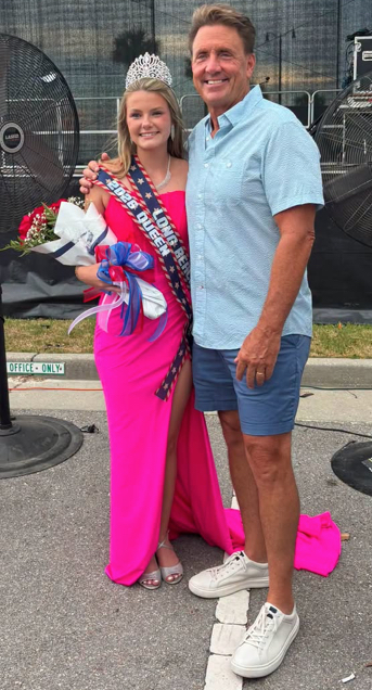 Savannah Madigan (left), the 2026 Mississippi Deep Sea Fishing Rodeo Queen, is picture with Long Beach Mayor Tim Pierce (right).