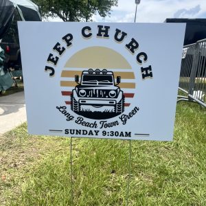 A non-denominational church service was held on Sunday, May 31, the final day of Jeepin’ the Coast this year in Long Beach.