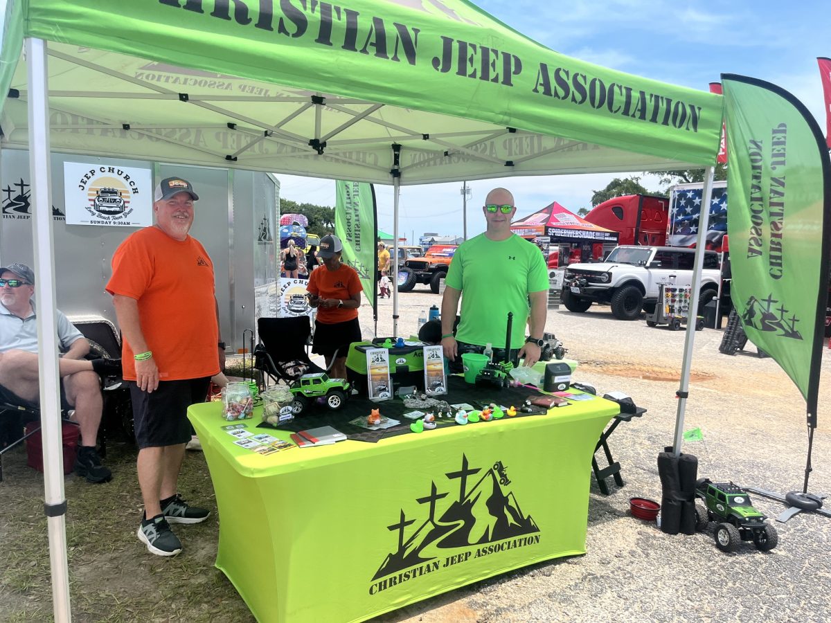 Ken Stead (left), serves as the National President of the Christian Jeep Association.