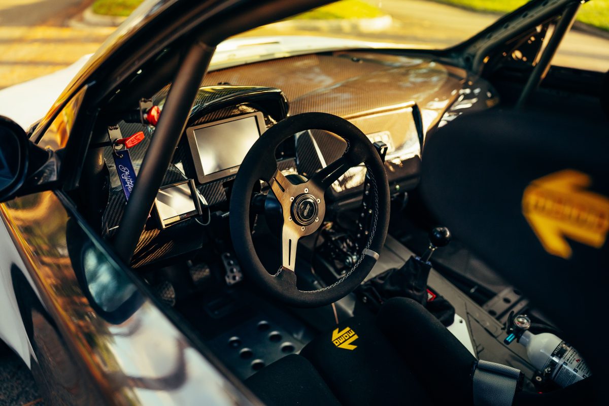 inside of a luxury car
