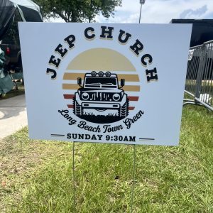 A non-denominational church service was held on Sunday, May 31, the final day of Jeepin’ the Coast this year in Long Beach.
